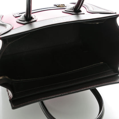 Celine Satin Calfskin Nano Tri-Color Luggage Orchid 5 of 6