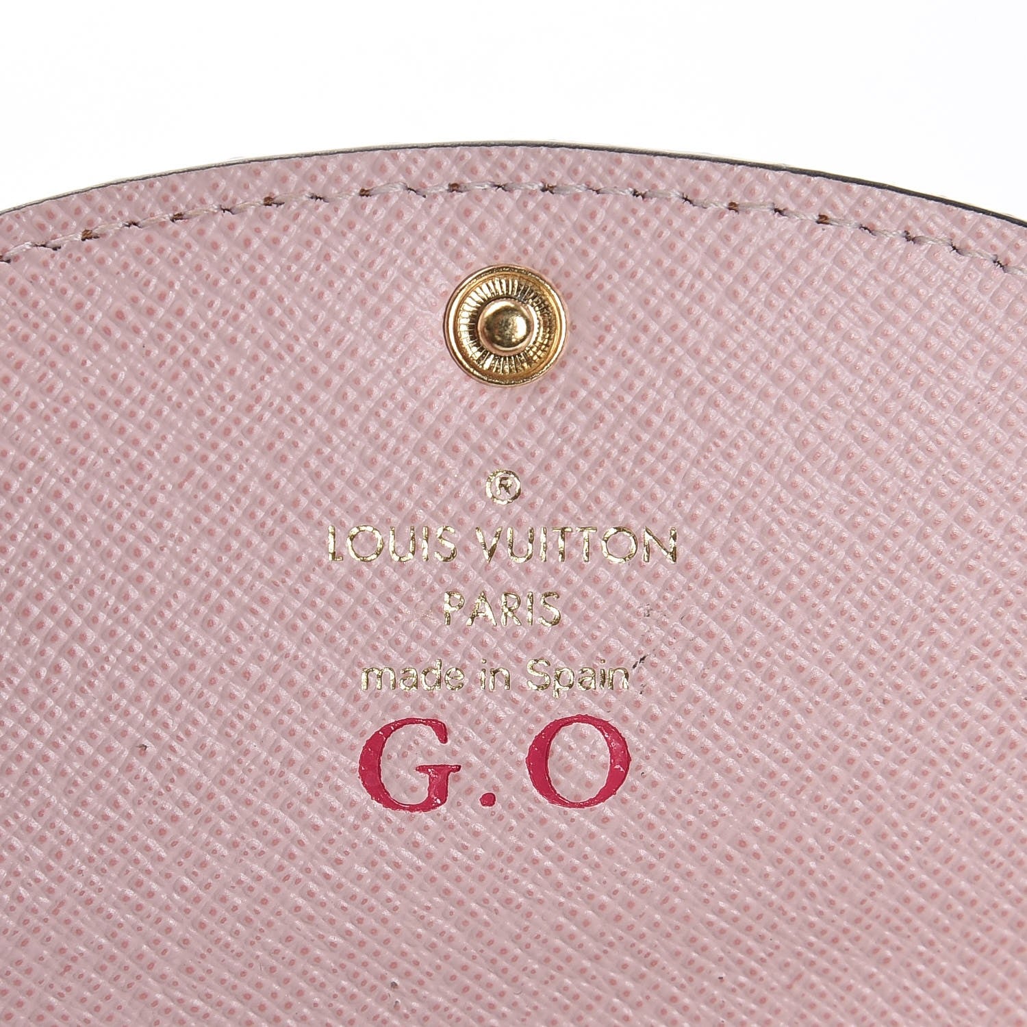 Louis Vuitton Damier Ebene Rosalie Coin Purse Rose Ballerine 6 of 6