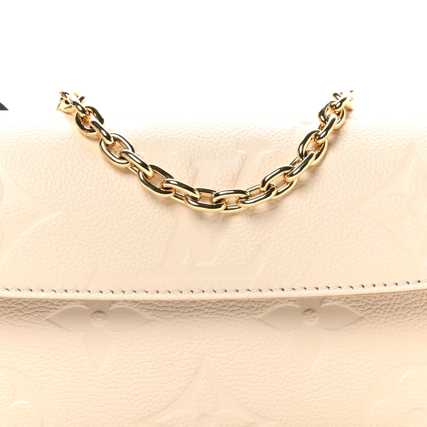 Empreinte Monogram Giant Ivy Wallet On Chain Cream
