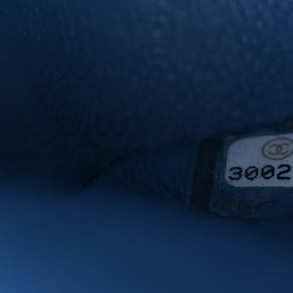 Chanel Caviar Quilted Medium Double Flap Blue 7 of 10