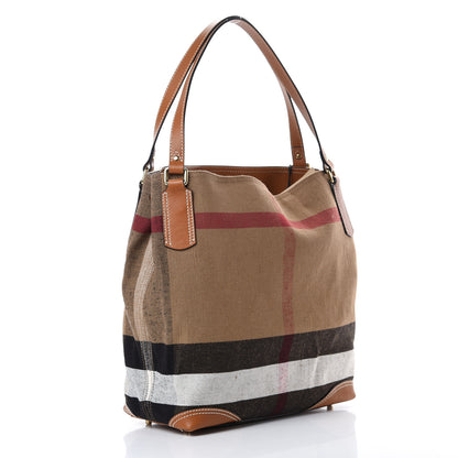 Burberry Canvas Mega Check Medium Maidstone Saddle Brown 2 of 10