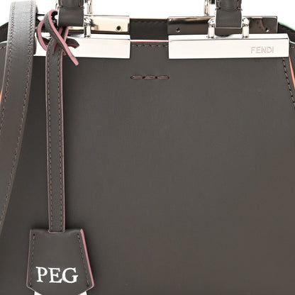Fendi Vitello Dolce Mini 3jours Tote Carbone 8 of 11