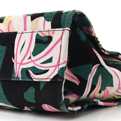Chanel Velvet Calfskin Beaded Small Deauville Tote Pink Green Black 12 of 12