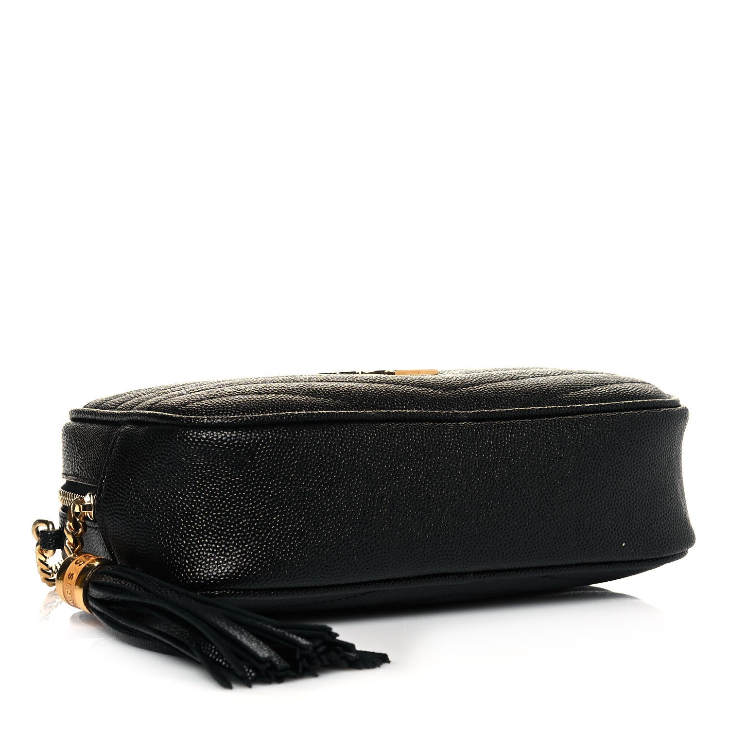 Saint Laurent Grain De Poudre Matelasse Monogram Mini Lou Camera Bag Black 4 of 14