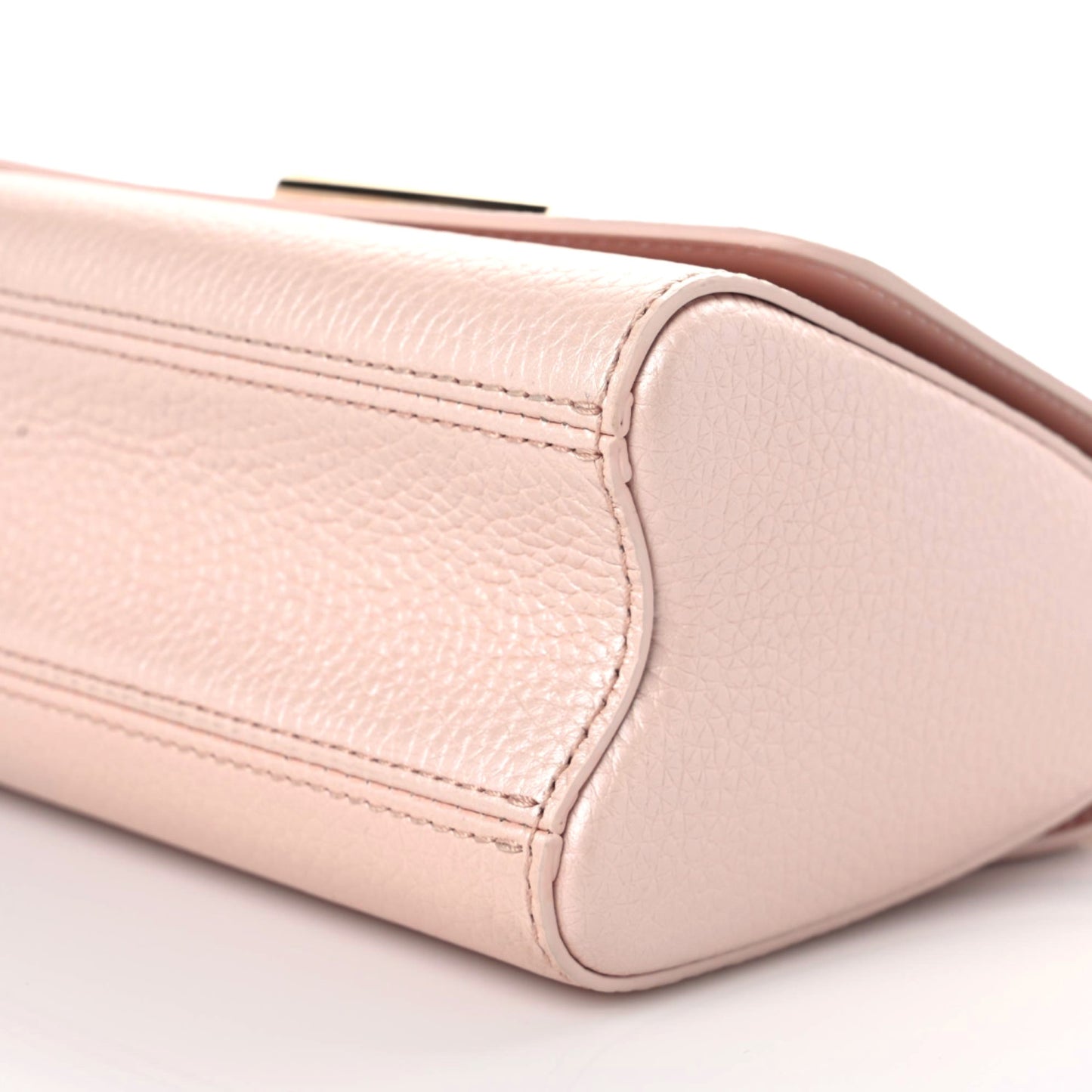 Iridescent Grained Calfskin Summer Splash Twist PM Pink