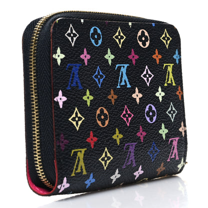 Louis Vuitton Monogram Multicolor Zippy Coin Purse Black Grenade 3 of 8
