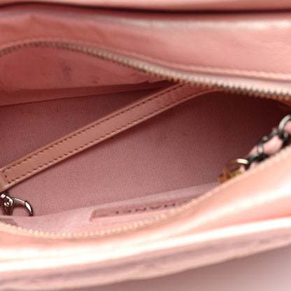 Chanel Iridescent Aged Calfskin Quilted Small Gabrielle Hobo Rose 5 of 10