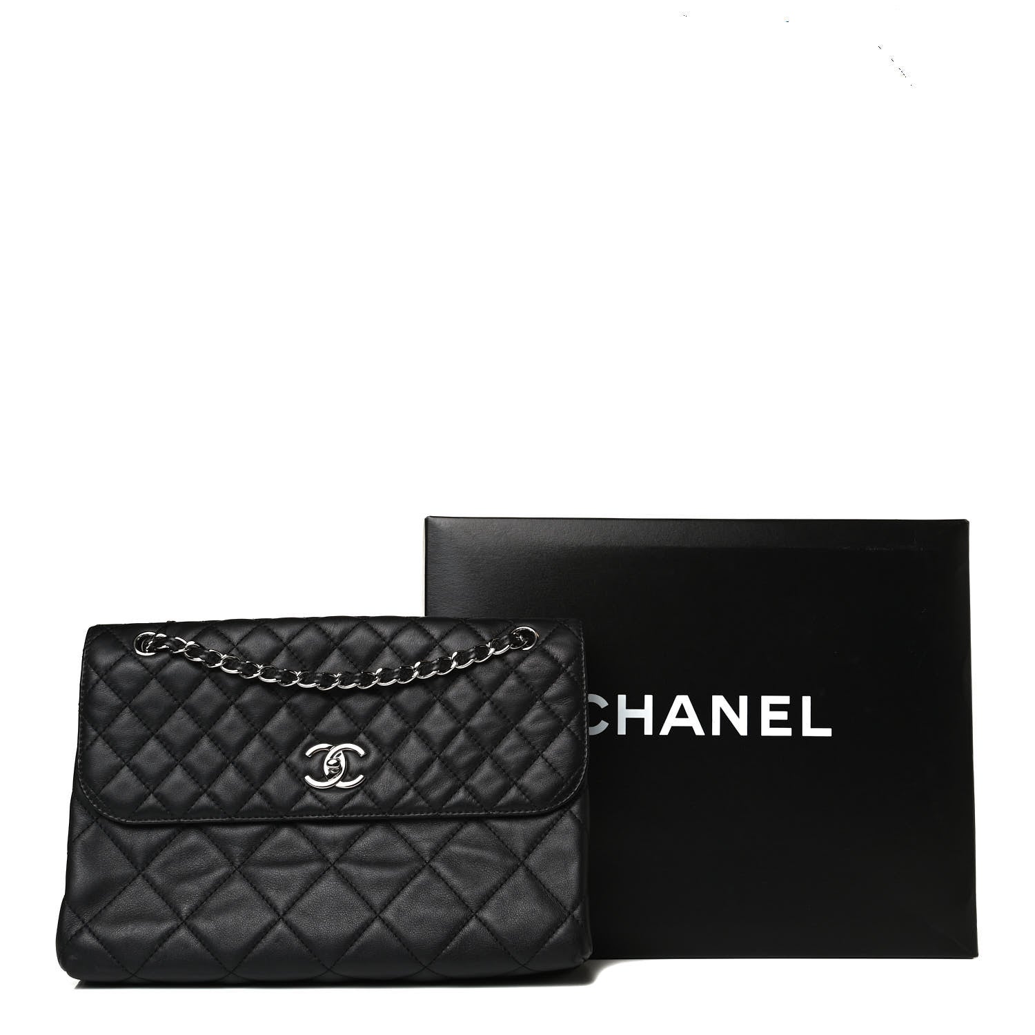 Chanel Calfskin Quilted In The Business Flap Bag Black 15 of 15
