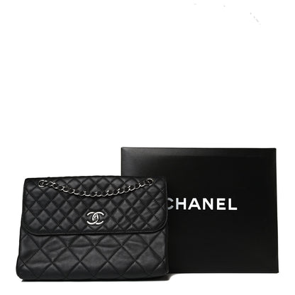 Chanel Calfskin Quilted In The Business Flap Bag Black 15 of 15