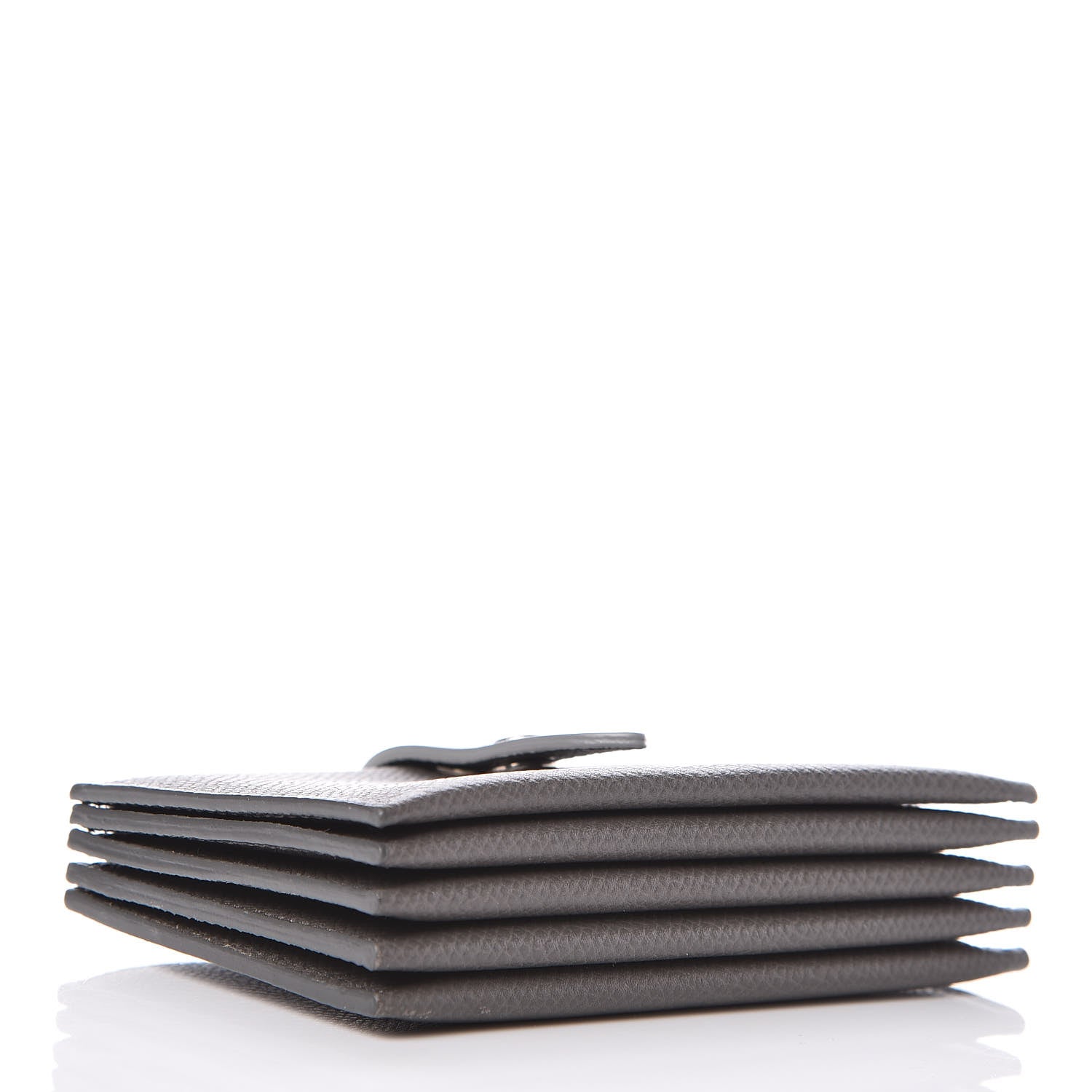 Celine Grained Shiny Calfskin Accordion Card Holder Grey 4 of 7