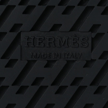Hermes Calfskin Womens Chypre Sandals 38.5 Black 8 of 9