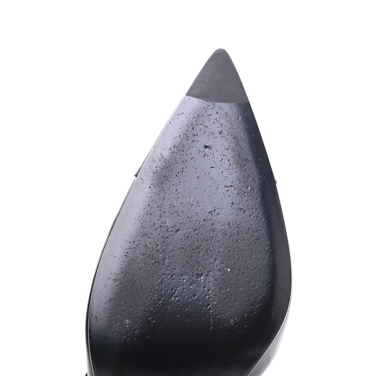 Lambskin Satin Slingback Cap Toe Bow Pumps 39.5 Black