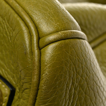 Hermes Taurillon Clemence Birkin 35 Vert Chartreuse 14 of 24
