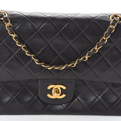 Chanel Lambskin Quilted Medium Double Flap Black 9 of 11