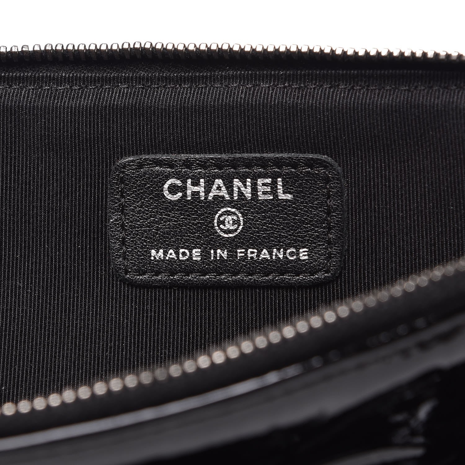 Chanel Vinyl Clutch Black 6 of 8