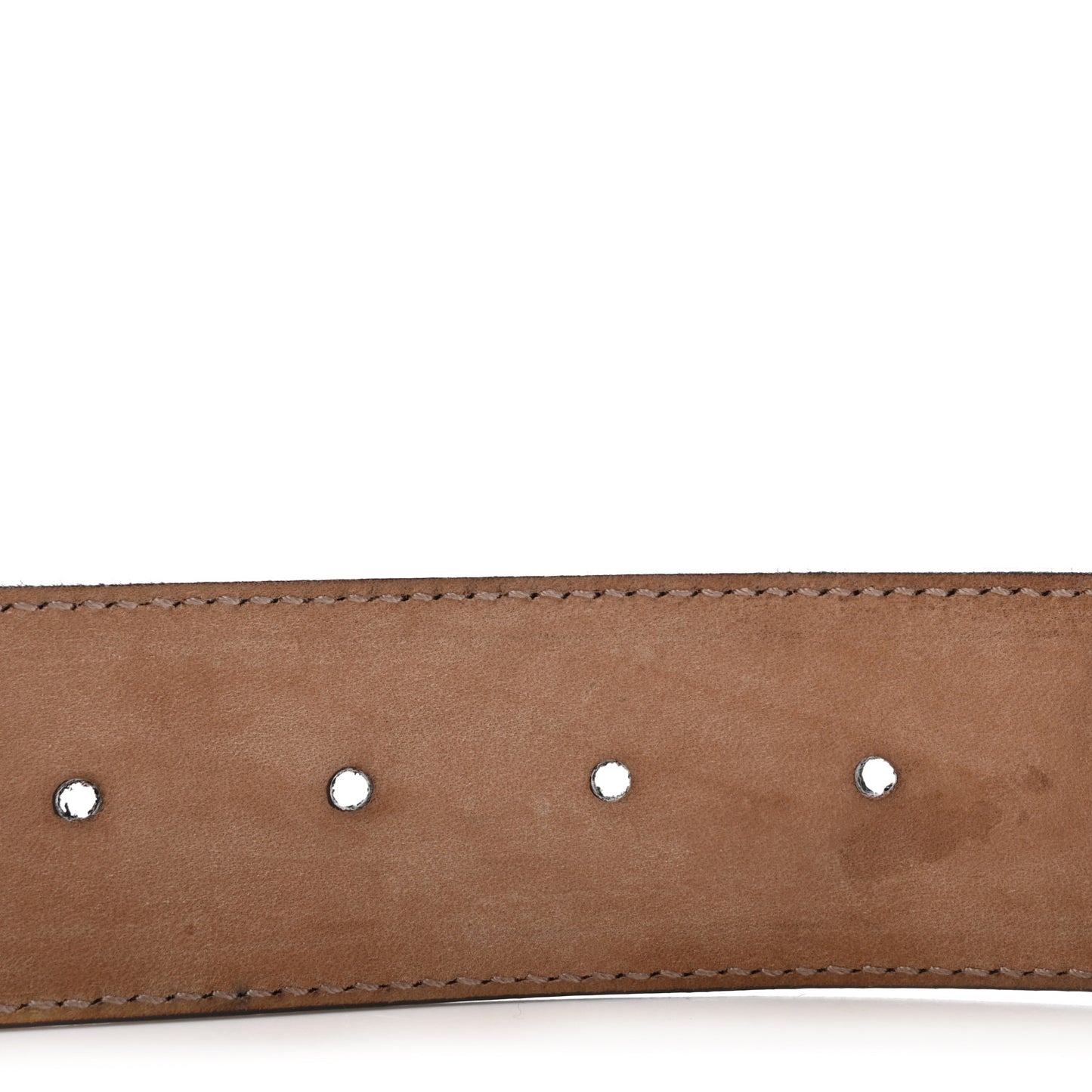 Monogram Calfskin Lovely Heart GG Belt 90 36 Beige Ebony Testa di Moro