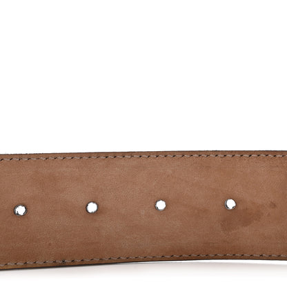 Gucci Monogram Calfskin Lovely Heart GG Belt 90 36 Beige Ebony Testa di Moro 4 of 5