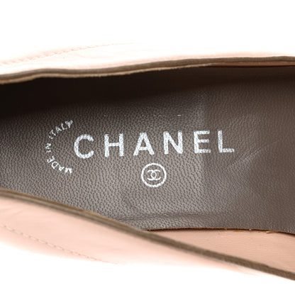 Chanel Lambskin Pointed Toe CC Ballet Flats 40.5 Pink 7 of 8