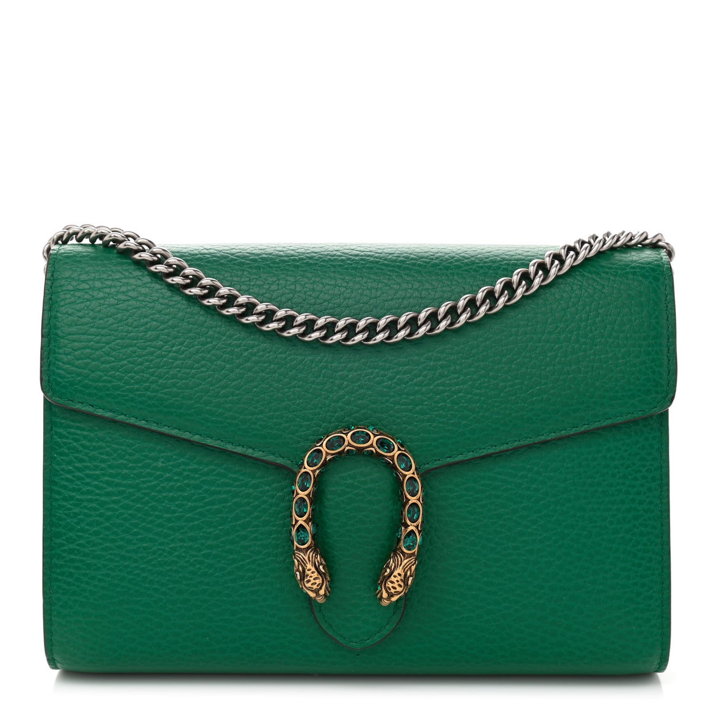 Calfskin Mini Dionysus Chain Wallet Emerald