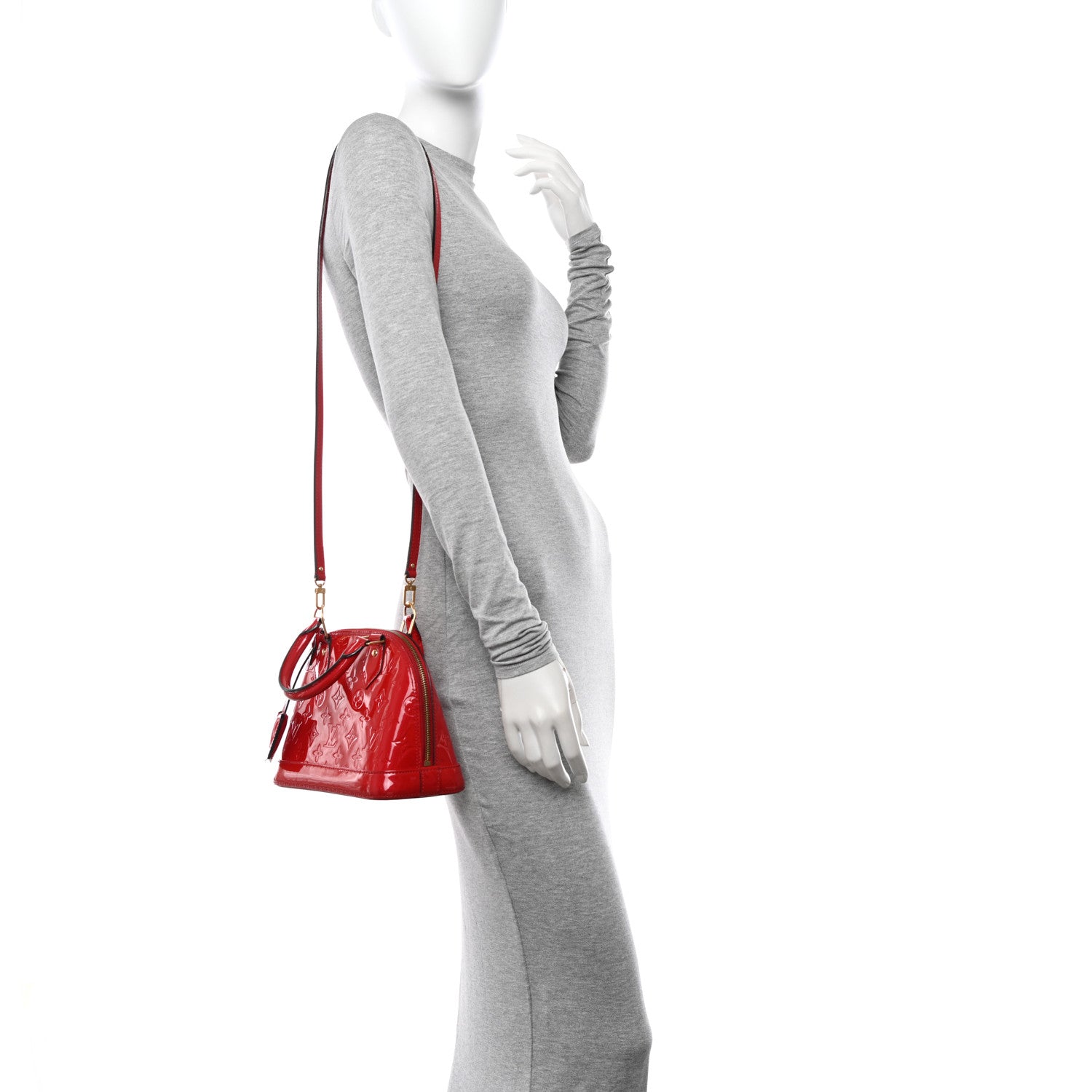 Louis Vuitton Vernis Alma BB Cherry 2 of 10