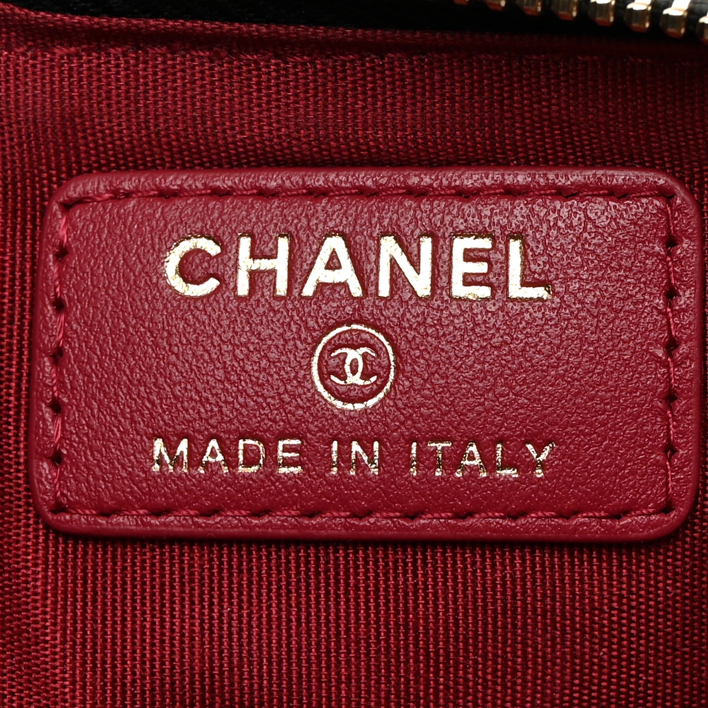 Goatskin Quilted Chanel 19 Flat Wallet Pouch Black