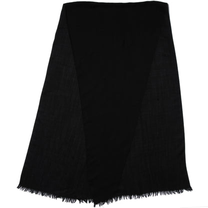 Gucci Wool Monogram Shawl Scarf Black 1 of 4