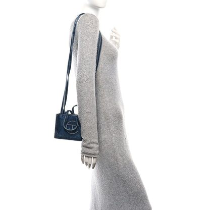 Telfar Denim Small Shopping Bag Blue 2 of 13