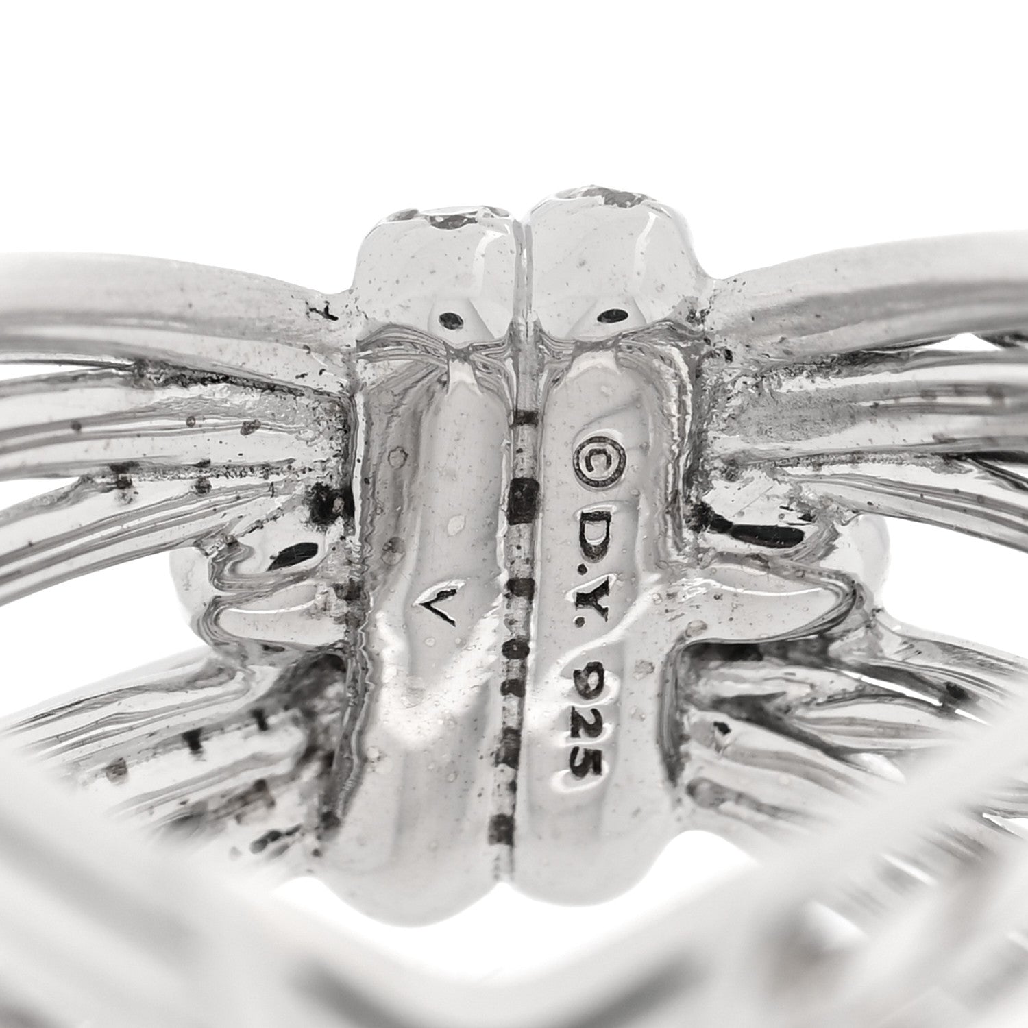 David Yurman Sterling Silver Diamond Angelika Maltese Ring 57 8 4 of 4