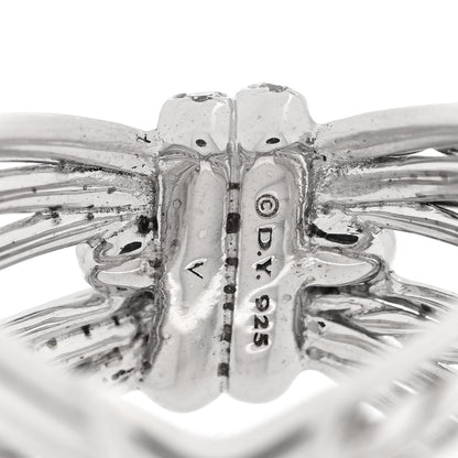 David Yurman Sterling Silver Diamond Angelika Maltese Ring 57 8 4 of 4