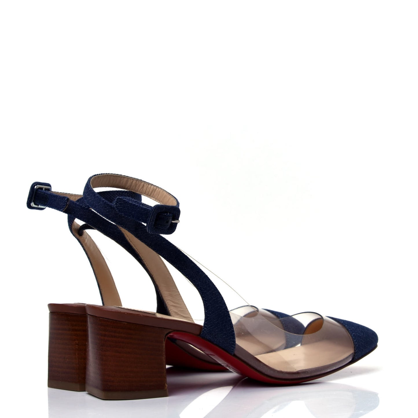 Denim PVC Asticocotte 55 Pumps 36.5 Version Denim Noce Luc