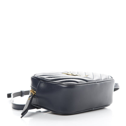 Saint Laurent Calfskin Matelasse Monogram Lou Belt Bag Blue 4 of 12