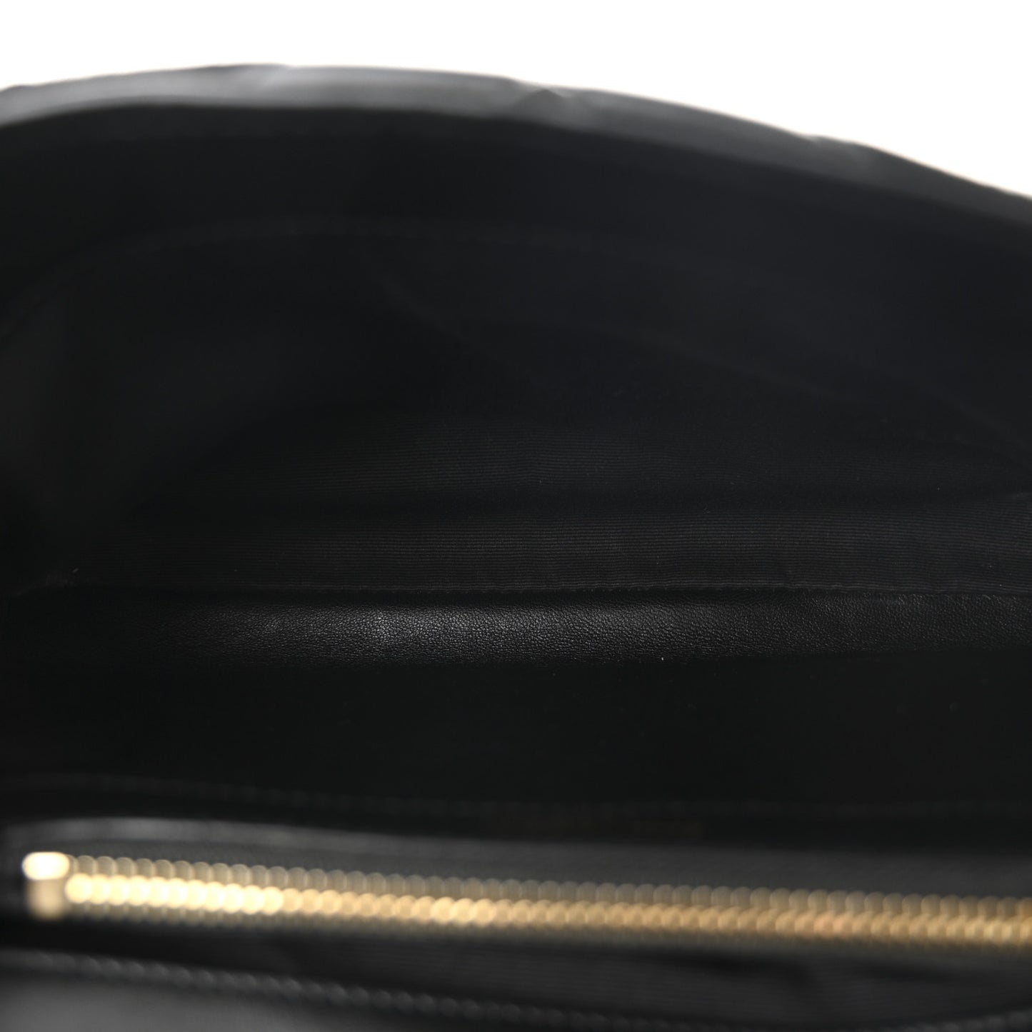 Calfskin Suede Matelasse Chevron Monogram Medium College Bag Black