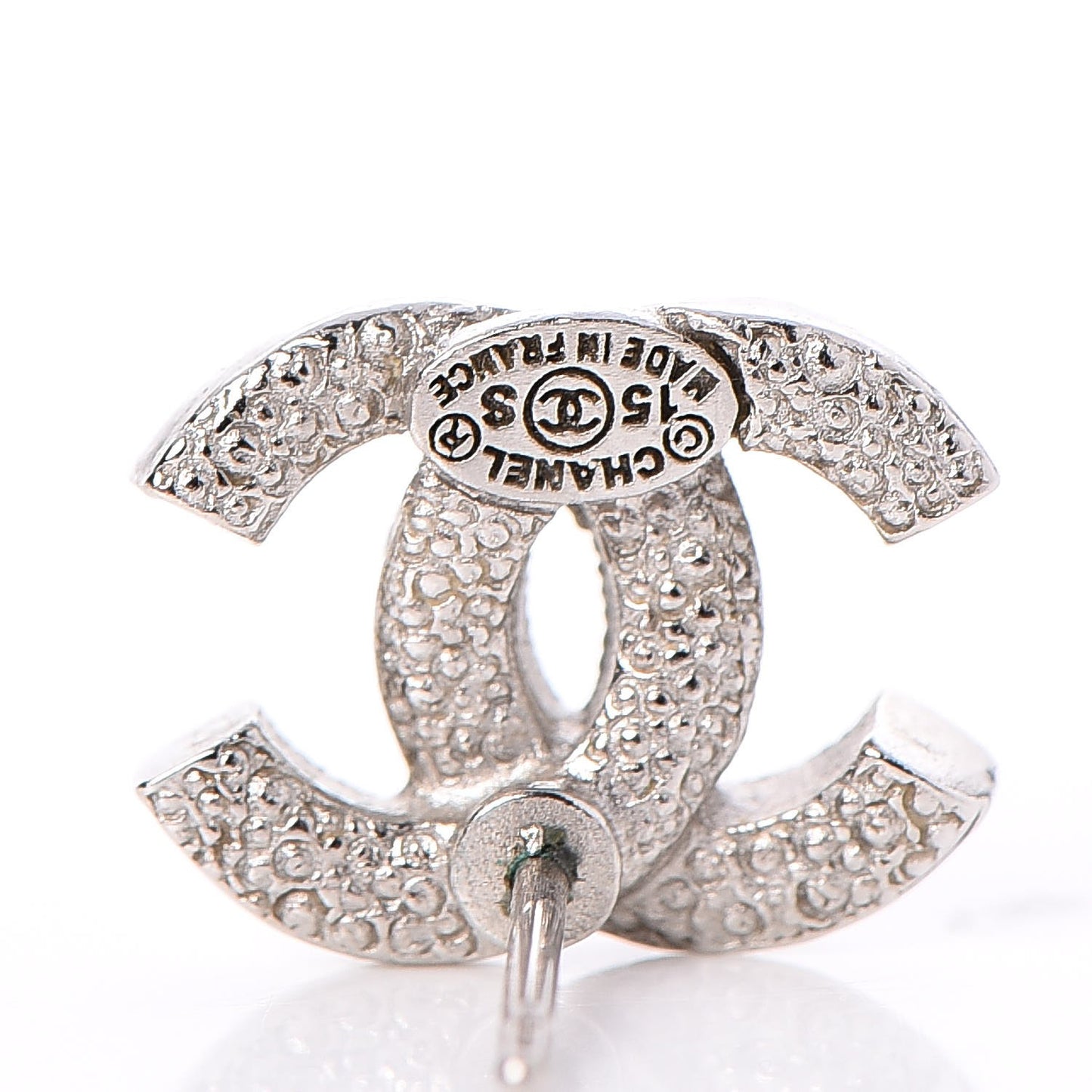 Crystal CC Earrings Silver