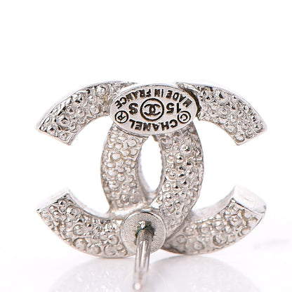 Chanel Crystal CC Earrings Silver 4 of 4