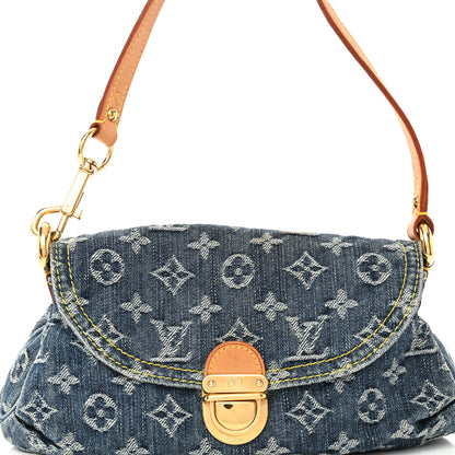 Louis Vuitton Monogram Denim Mini Pleaty Blue 7 of 10