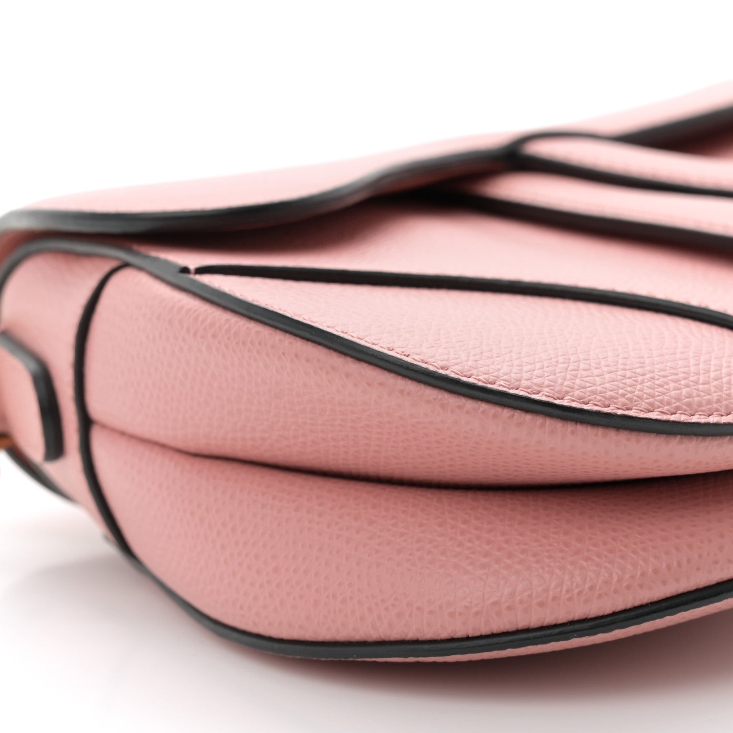 Christian Dior Grained Calfskin Mini Saddle Bag Pink 8 of 10