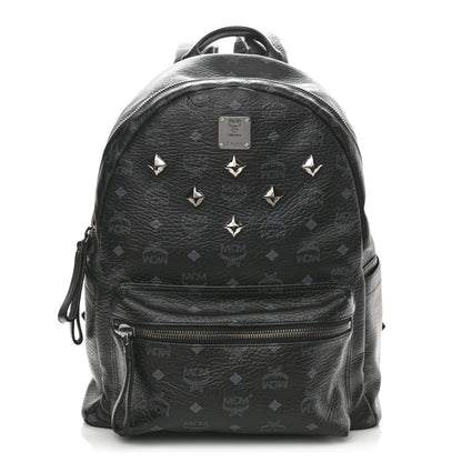 MCM Visetos Medium Sprinkle Stud Stark Backpack Black 1 of 10
