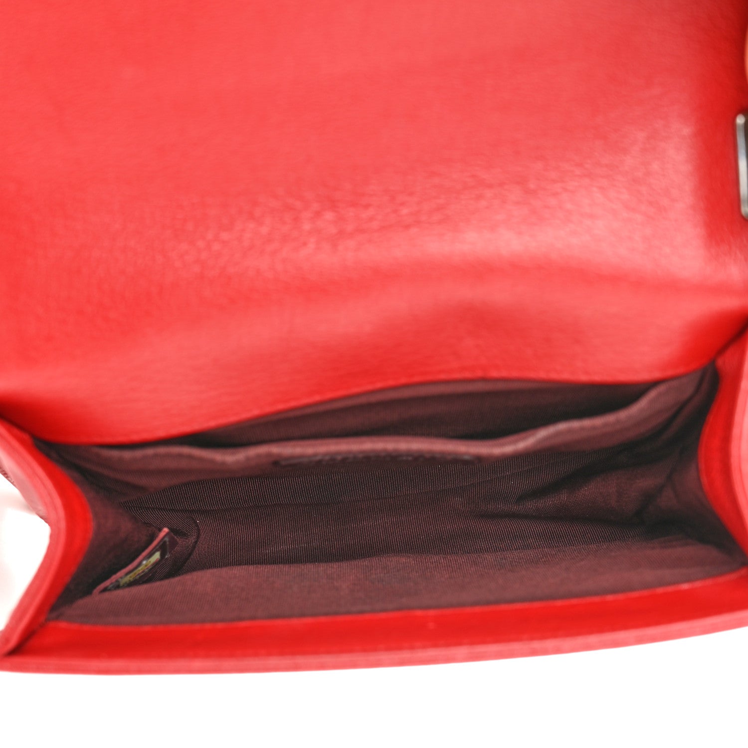 Chanel Goatskin Quilted Patent Small Duo Boy Flap Red 5 of 10