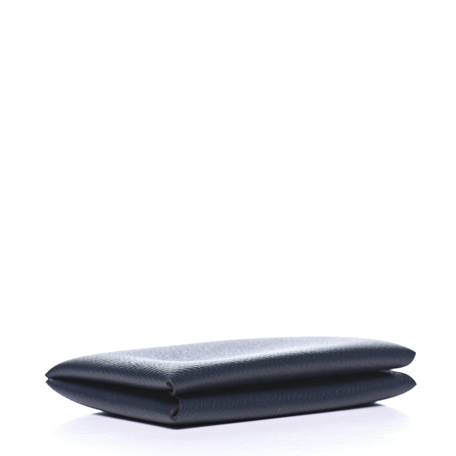 Hermes Epsom Verso Calvi Card Case Bleu Indigo Vert Amande 3 of 9