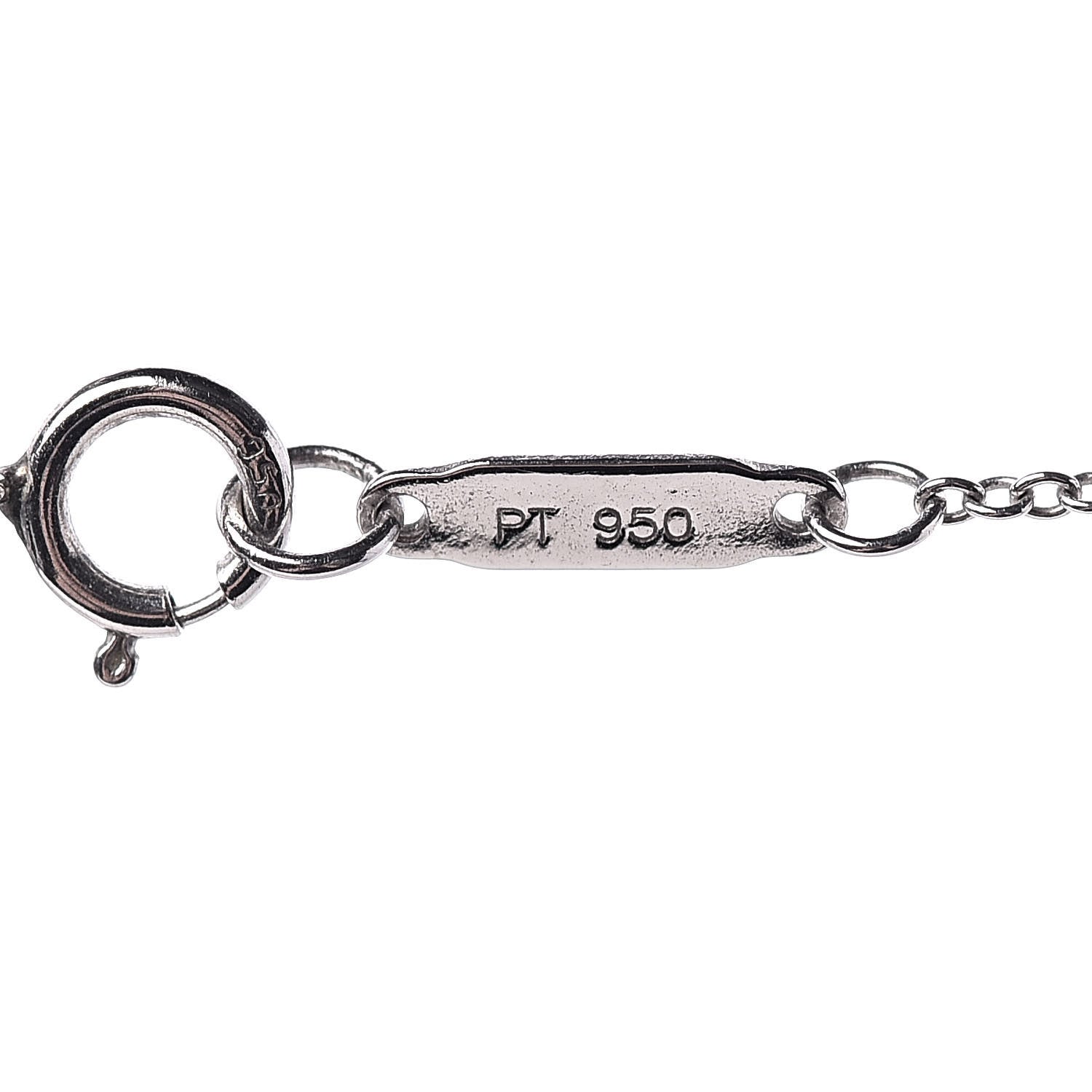 Tiffany Platinum Diamond Pink Sapphire Soleste Pendant Necklace 6 of 7