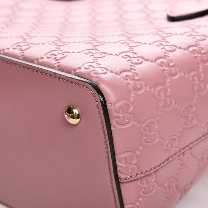 Gucci Guccissima Signature Linea A Foldover Tote Rose Baby Candy 10 of 12