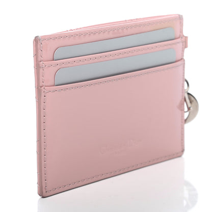 Christian Dior Patent Cannage Lady Dior Card Holder Rose Clair 2 of 4