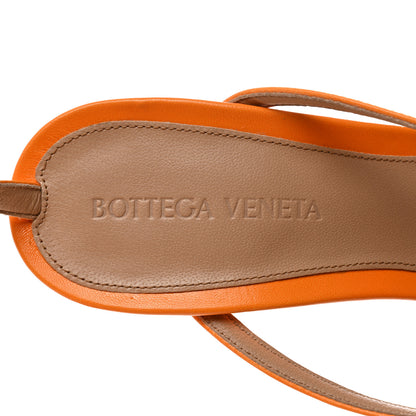 Bottega Veneta Lambskin Stretch Multi Strap 90mm Sandals 38 Tangerine 6 of 8
