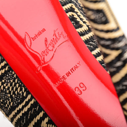 Christian Louboutin Panama Geometrico Daffodile 160 Pumps 39 Black 5 of 7