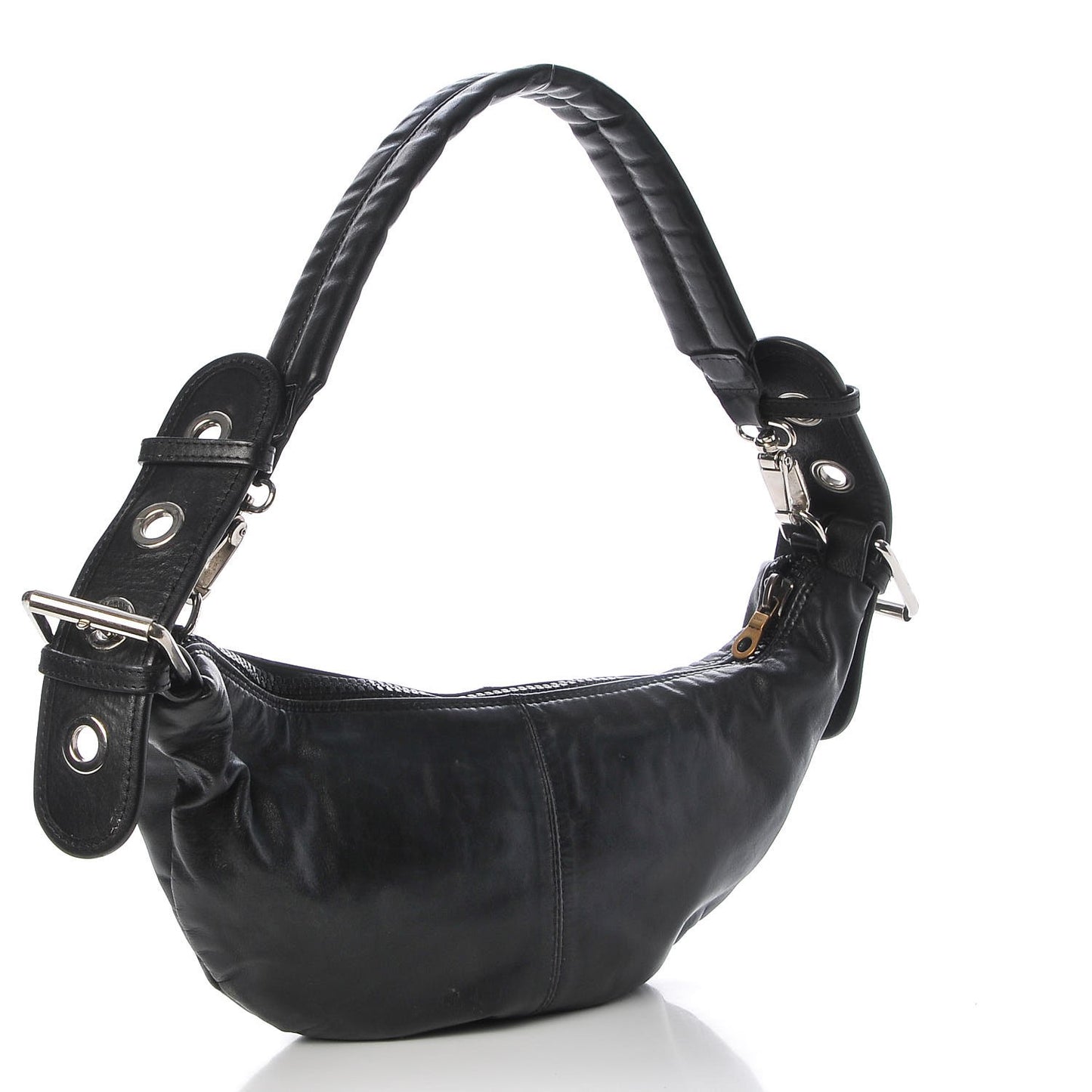 Calfskin Shoulder Bag Black