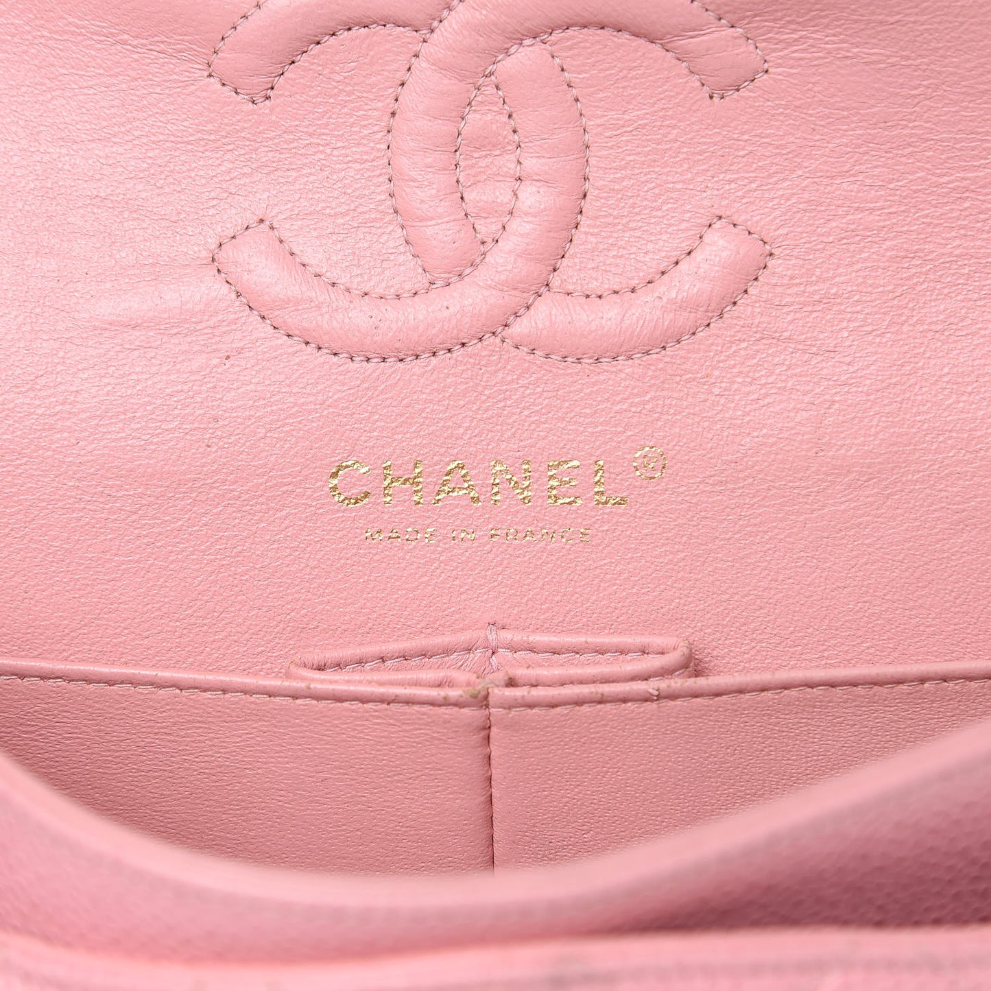 Caviar Quilted Small Double Flap Pink