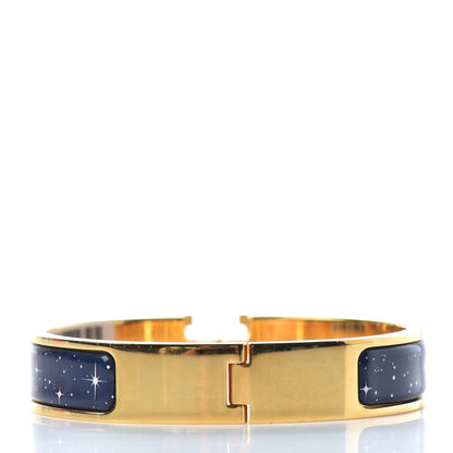 Hermes Enamel Narrow Space Derby Clic Clac H Bracelet PM Indigo Multicolor 3 of 4