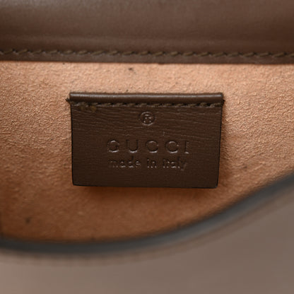 Gucci Boarded Plutone Calfskin Mini Horsebit 1955 Crossbody Bag New Acero 6 of 11