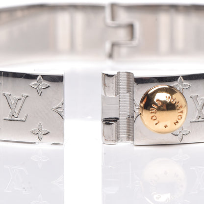 Louis Vuitton Palladium Monogram Nanogram Cuff M 7 of 8