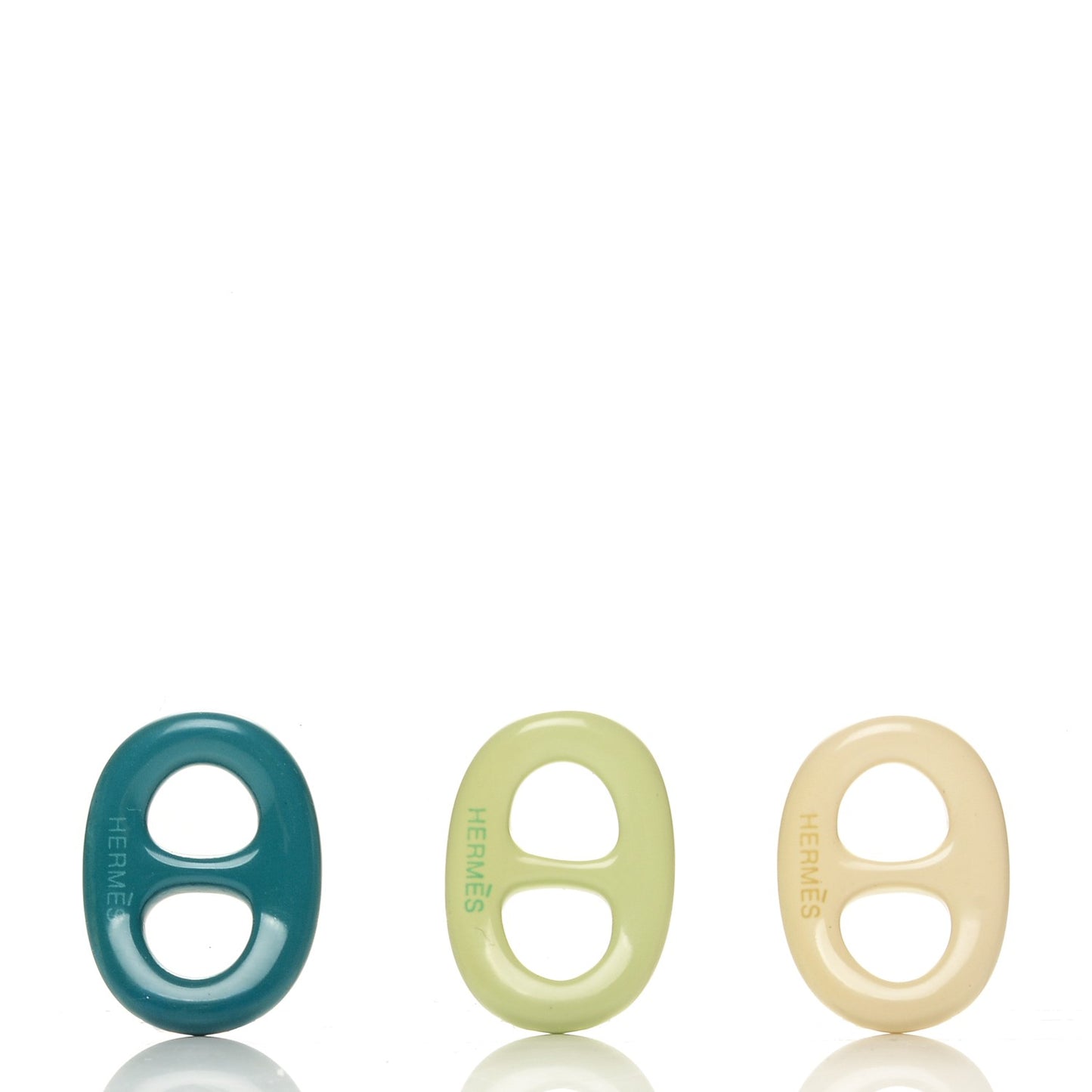 Lacquered Wood Tribord Scarf Ring Set